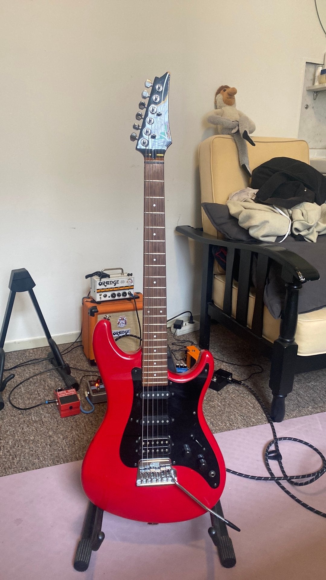 Ibanez Roadster II, Muziek en Instrumenten, Snaarinstrumenten | Gitaren | Elektrisch, Zo goed als nieuw, Solid body, Ibanez, Ophalen