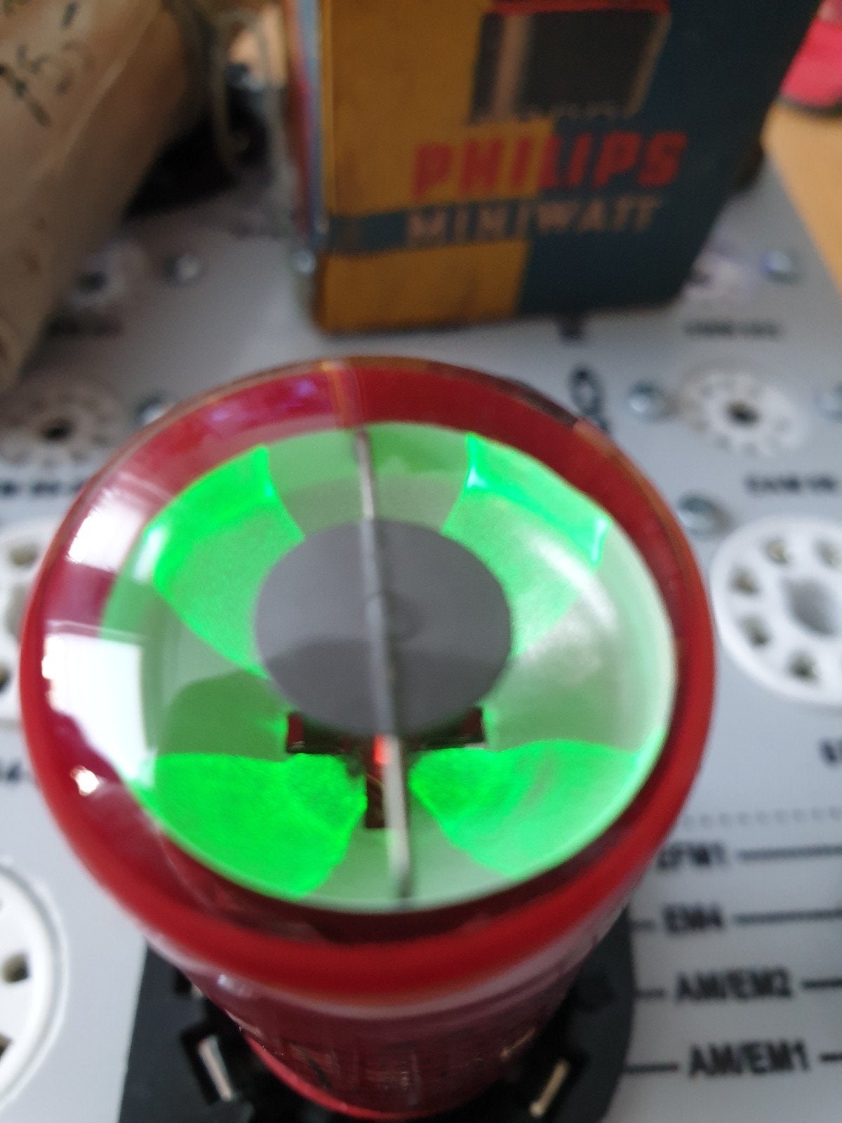 Philips EM1 Radiobuis Afstemoog - Getest, Mooi Lichtbeeld, Antiek en Kunst, Ophalen of Verzenden