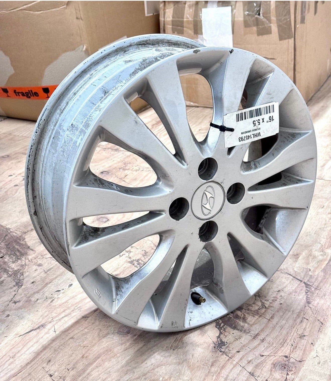 Licht metalen Velg Wiel HYUNDAI I20 I 16” inch x 5.5J oem, Ophalen of Verzenden, L, L, L