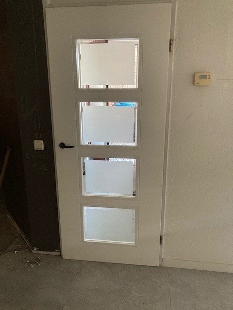 Fraaie binnendeur met glas inleg, Ophalen, 80 tot 100 cm, Binnendeur, Zo goed als nieuw