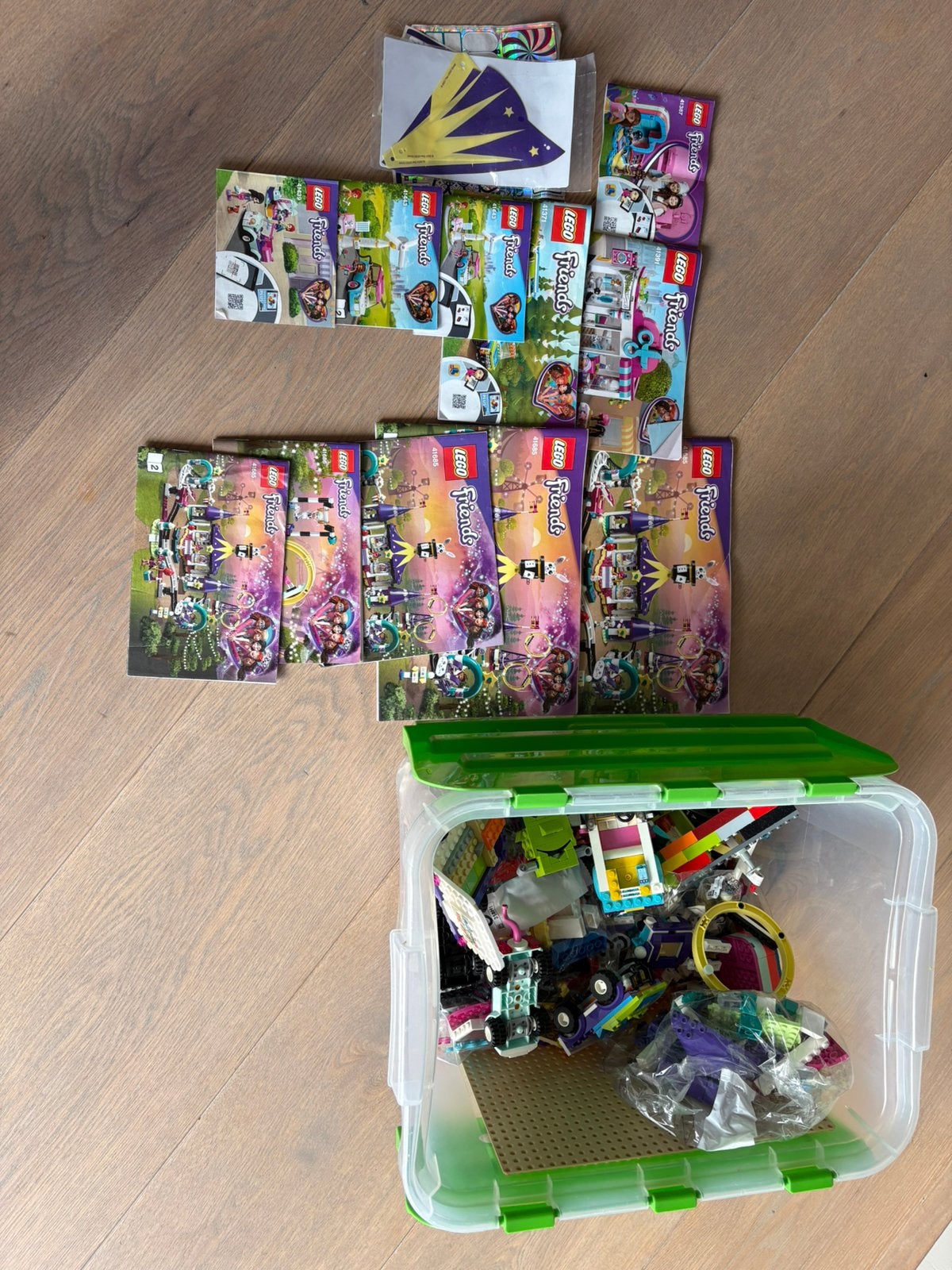 Lego bak vol, Ophalen, Zo goed als nieuw