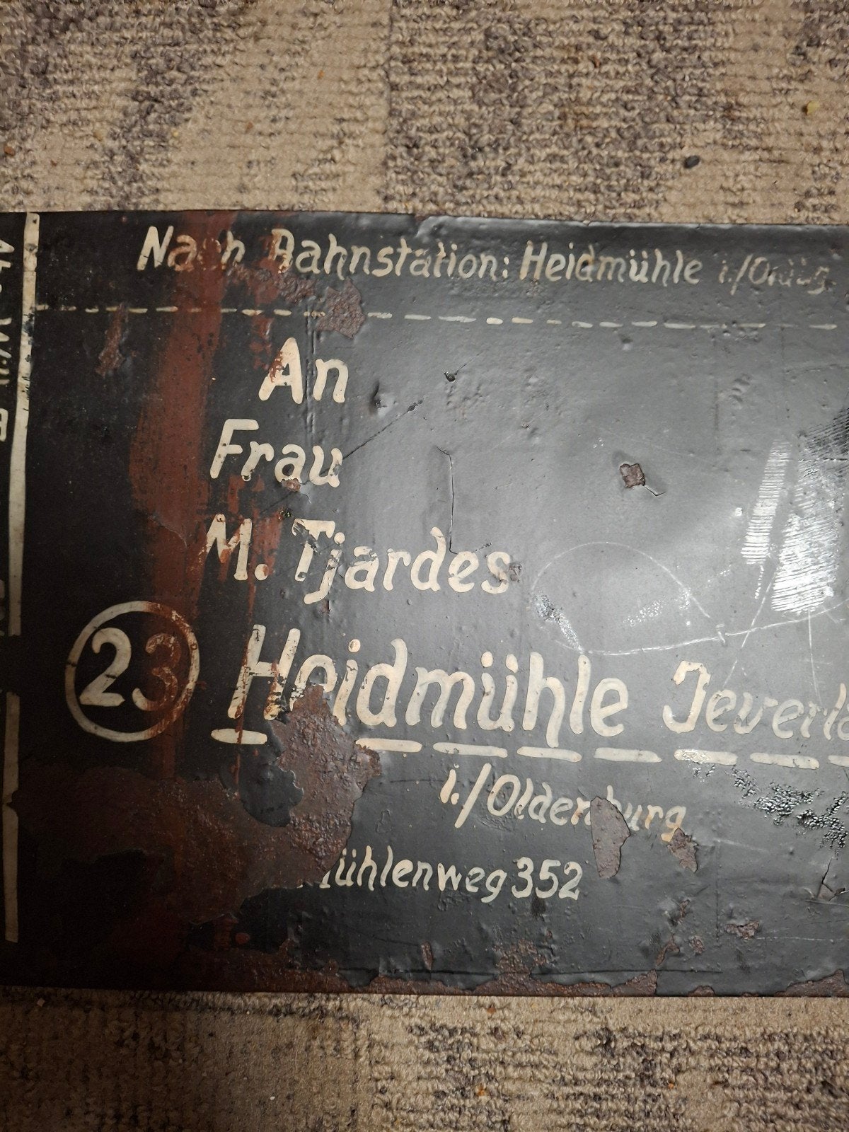 Zeldzame WOII Duitse Kriegsmarine Plaque - Parijs, Overige typen, Onbekend, Ophalen of Verzenden, Duitsland