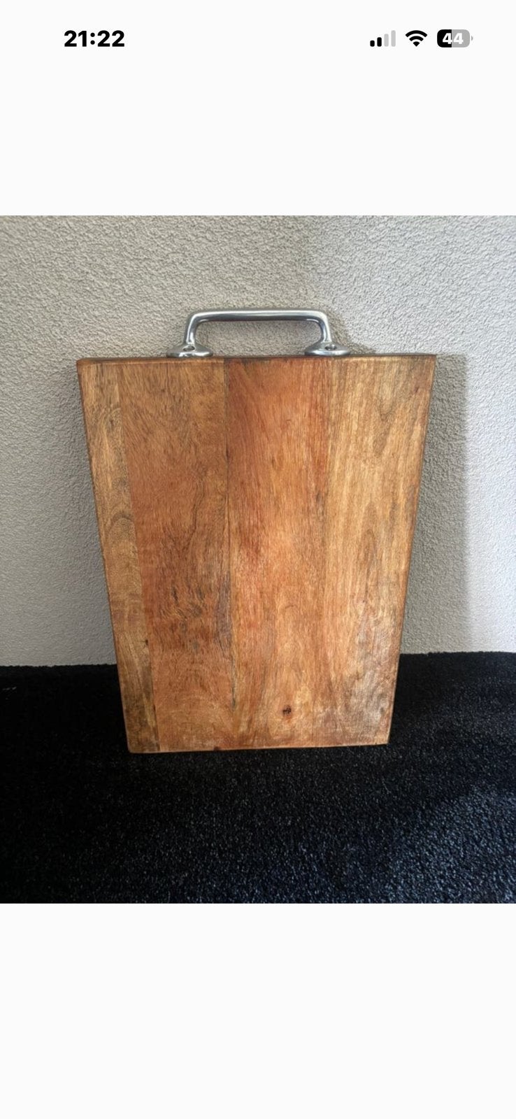 Riviera maison plank met handvat en rm tekst, Huis en Inrichting, Hout, Ophalen of Verzenden, Bruin, Landelijk