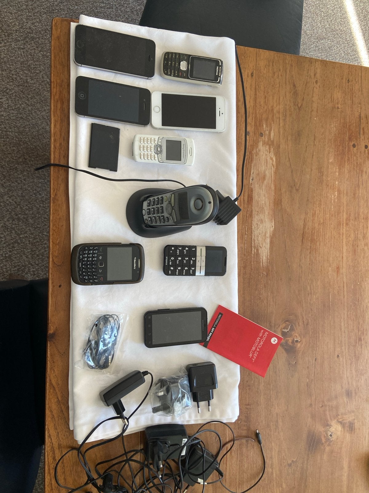 Partij van 8 telefoons: iPhones, Nokia, BlackBerry, etc., Gebruikt, Overige modellen, Ophalen of Verzenden, Minder dan 3 megapixel