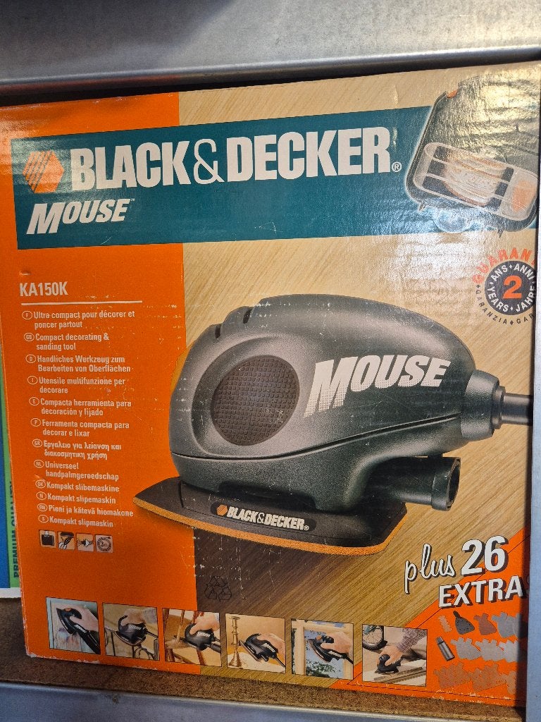 Black & Decker Mouse KA150K Schuurmachine Nieuw, Ophalen of Verzenden, Nieuw, Minder dan 600 watt, Overige typen