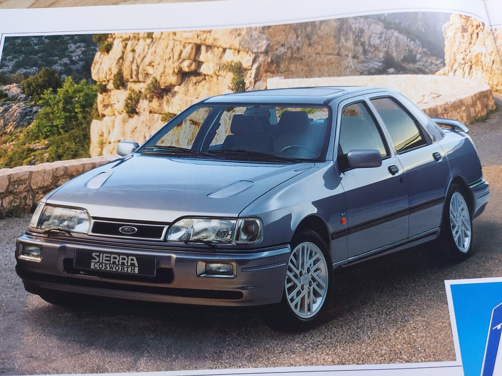 Ford Sierra Cosworth sedan 4x4 folder NL, Ophalen of Verzenden, Zo goed als nieuw, Ford