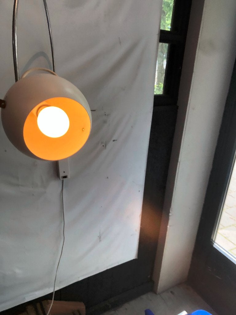 Vintage wandlamp, Ophalen, Gebruikt, Metaal, Vintage design