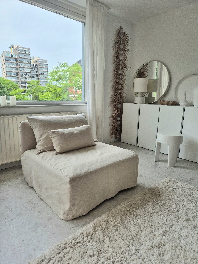 Soderhamn element module met Bemz hoes vt wonen, Ophalen, Eenpersoons, Japandi keijzer & co woontheater woood, 75 tot 100 cm