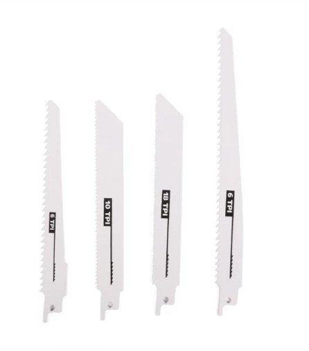 reciprobladen bimetaal 4 delig set hout [0113558], Nieuw, Ophalen of Verzenden, 30 tot 70 mm, Lintzaag