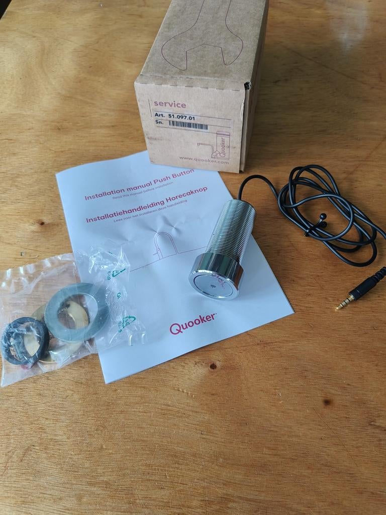 Quooker horecaknop/push schakelaar, Ophalen of Verzenden