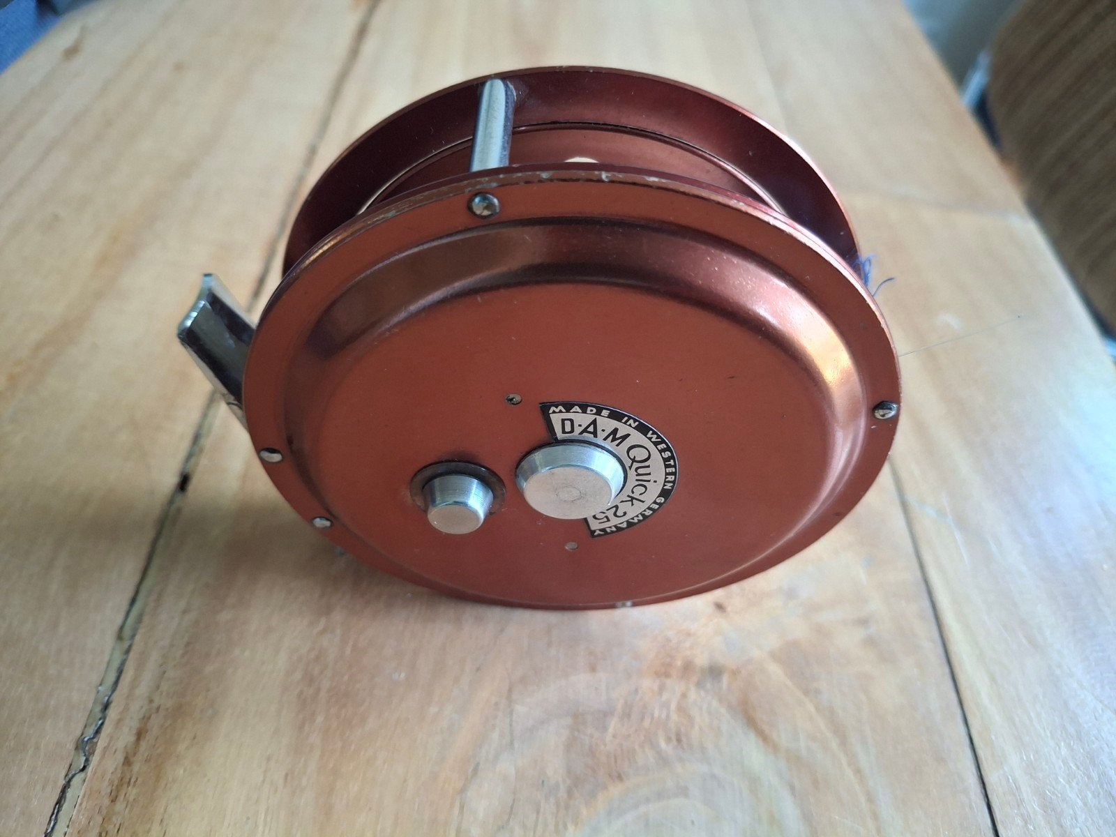 vintage DAM quick 25 vliegvisreel, Watersport en Boten, Hengelsport | Vliegvissen, Ophalen of Verzenden, Gebruikt, Overige typen