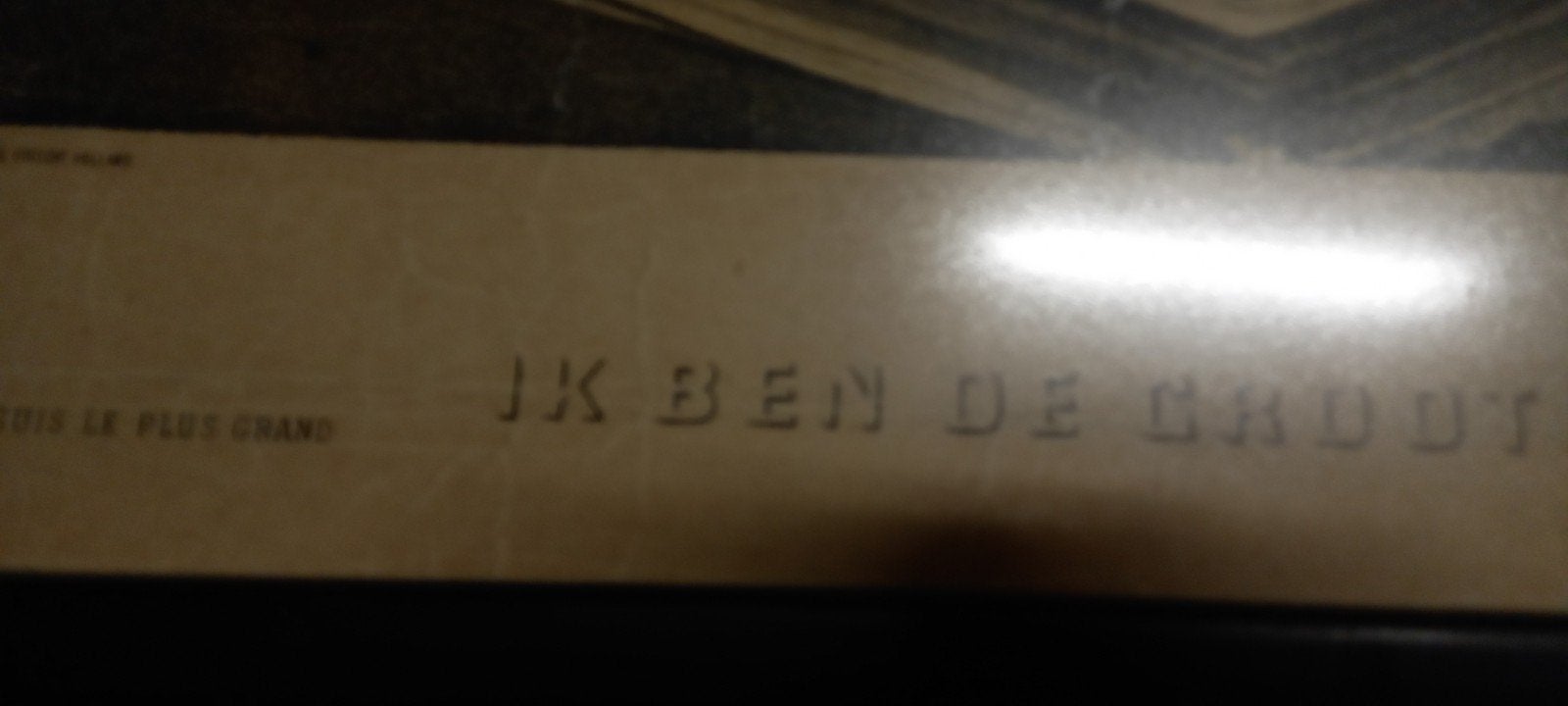 Antieke prent: 'Ik ben de grootste' - Meisje met hond, Antiek en Kunst, Ophalen, Prent, Ingelijst