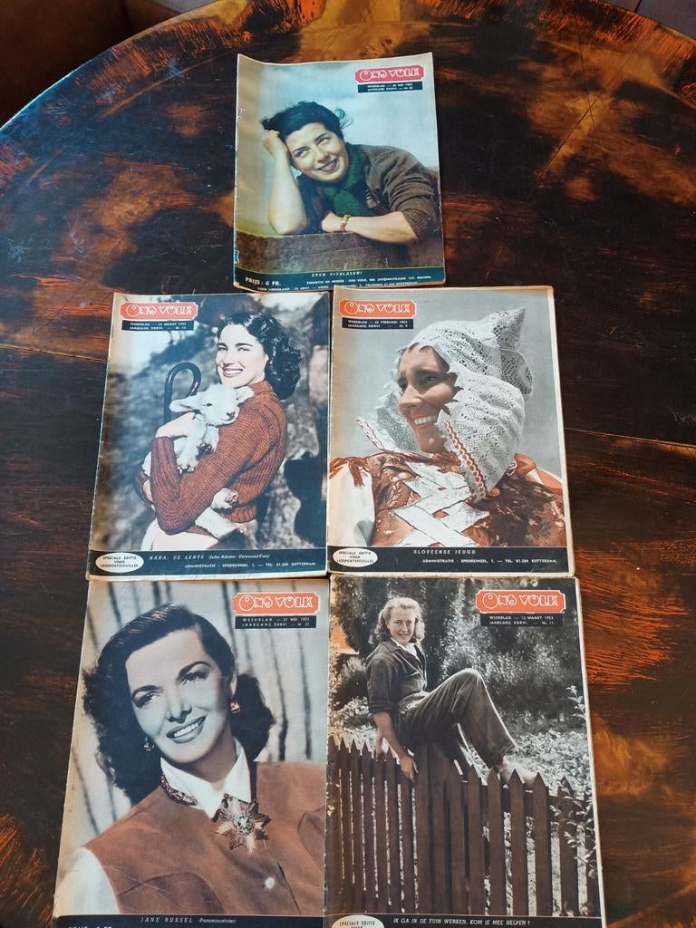 Tijdschriften Ons Volk Weekblad 5x - 1953  Vintage, Ophalen, 1940 tot 1960