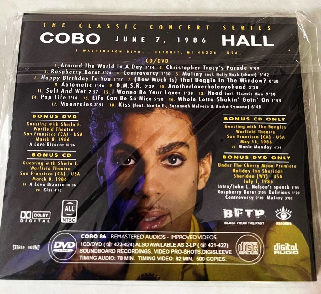 Prince - Cobo 1986 (Birthday Parade) CD+DVD, Speciale editie, Live-album, Nieuw in verpakking, Verzenden