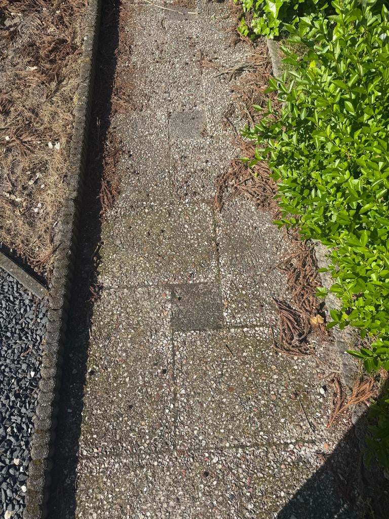 Betonnen grindtegels, gebruikt, diverse maten, Tuin en Terras, Tegels en Klinkers, Ophalen, Gebruikt, 5 tot 10 m², Beton