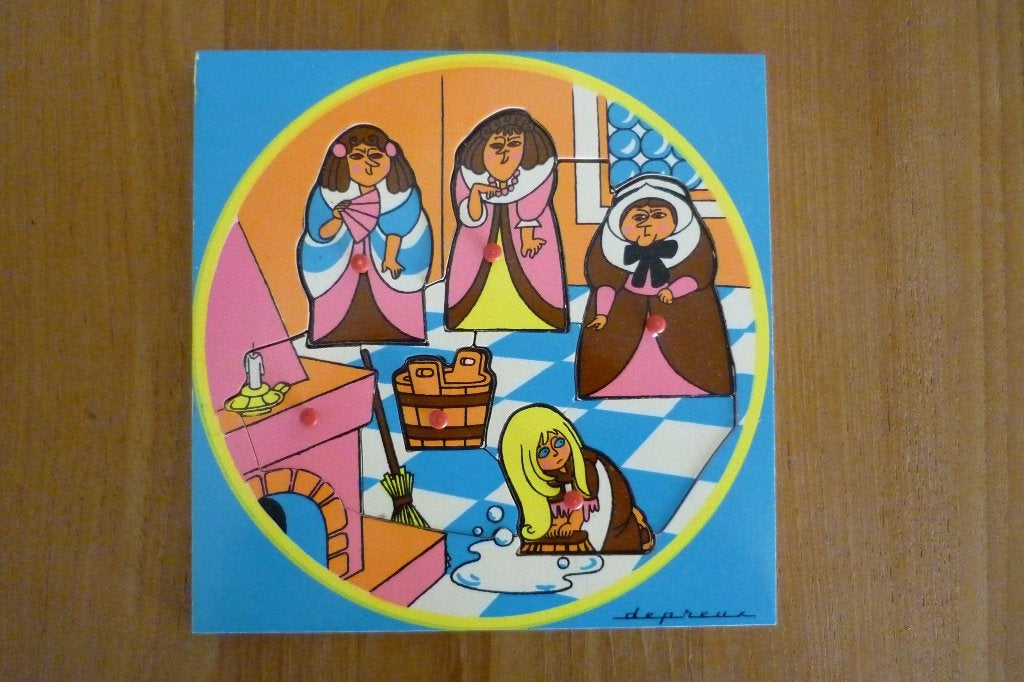 Houten puzzel '' ASSEPOESTER '' 10 stukjes., Ophalen, 2 tot 4 jaar, 10 tot 50 stukjes, Zo goed als nieuw