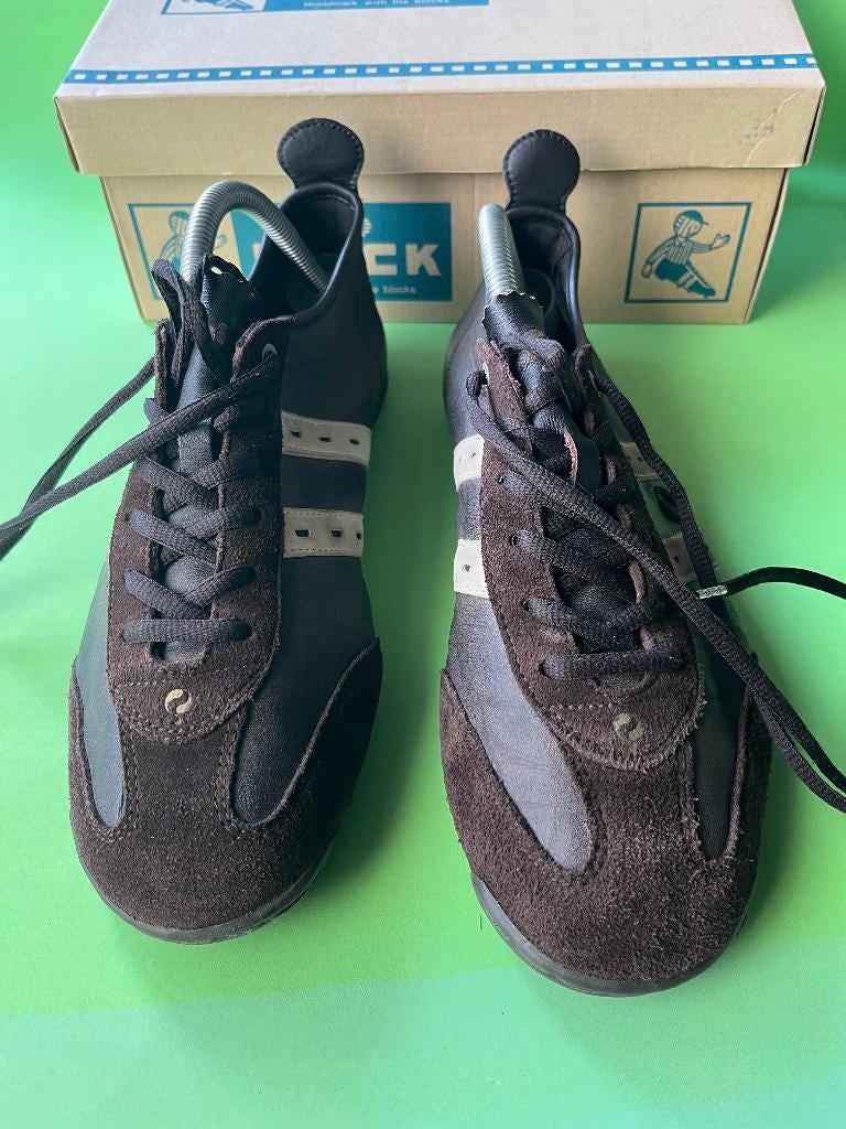 herenschoenen, maat 42, merk Quick, suede&leer, donkerbruin,, Quick, Bruin, Ophalen of Verzenden, Zo goed als nieuw
