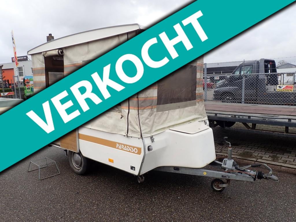 Paradiso Vouw Caravan 123 systeem 750 KG, Caravans en Kamperen, Overige merken, Bedrijf, Paradiso, Onbekend
onbekend  onbekend