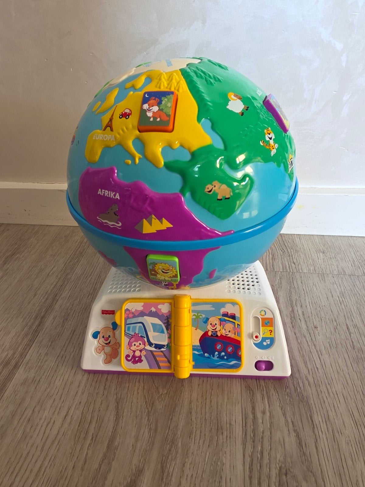Fisher-Price Interactieve Wereldbol met Geluid, Ophalen of Verzenden, Zo goed als nieuw, Overige typen, Met geluid