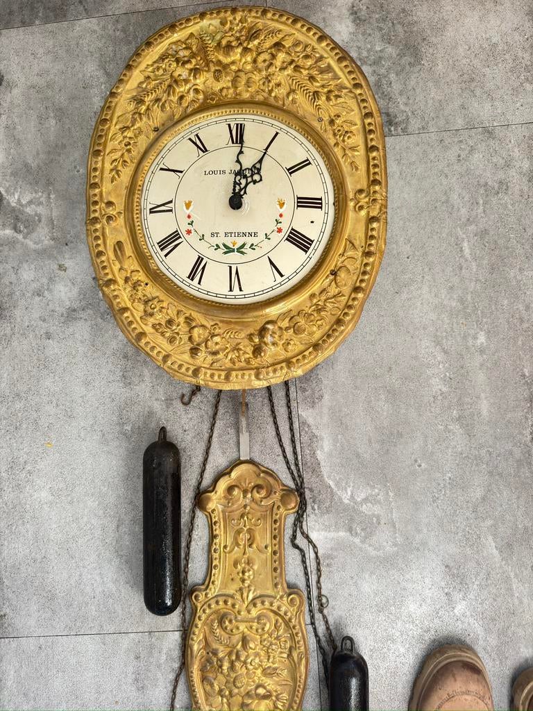 Wandklok met slinger. ( 30 euro), Ophalen, Gebruikt, Wandklok