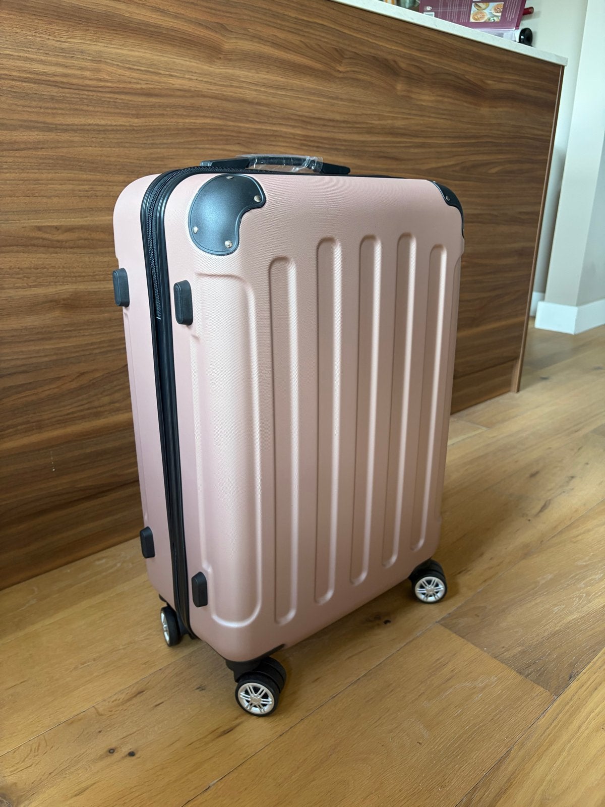 Ruimbagage Koffer 70L - Roze Koffer met Wieltjes, Hard kunststof, Nieuw, 35 tot 45 cm, Uitschuifbare handgreep