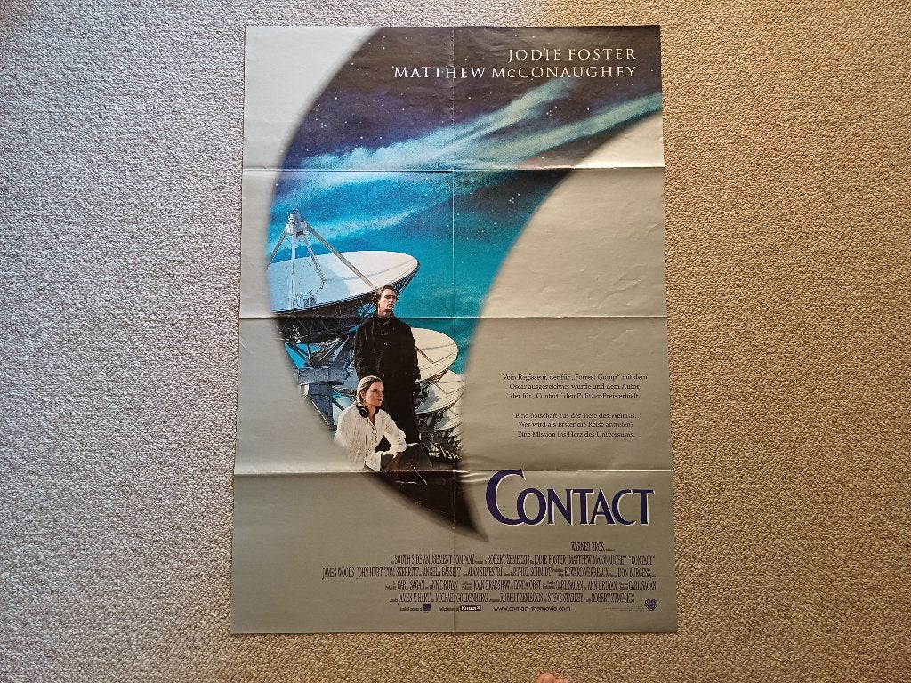 CONTACT     filmposter., Verzenden, A1 t/m A3, Film en Tv, Rechthoekig Staand