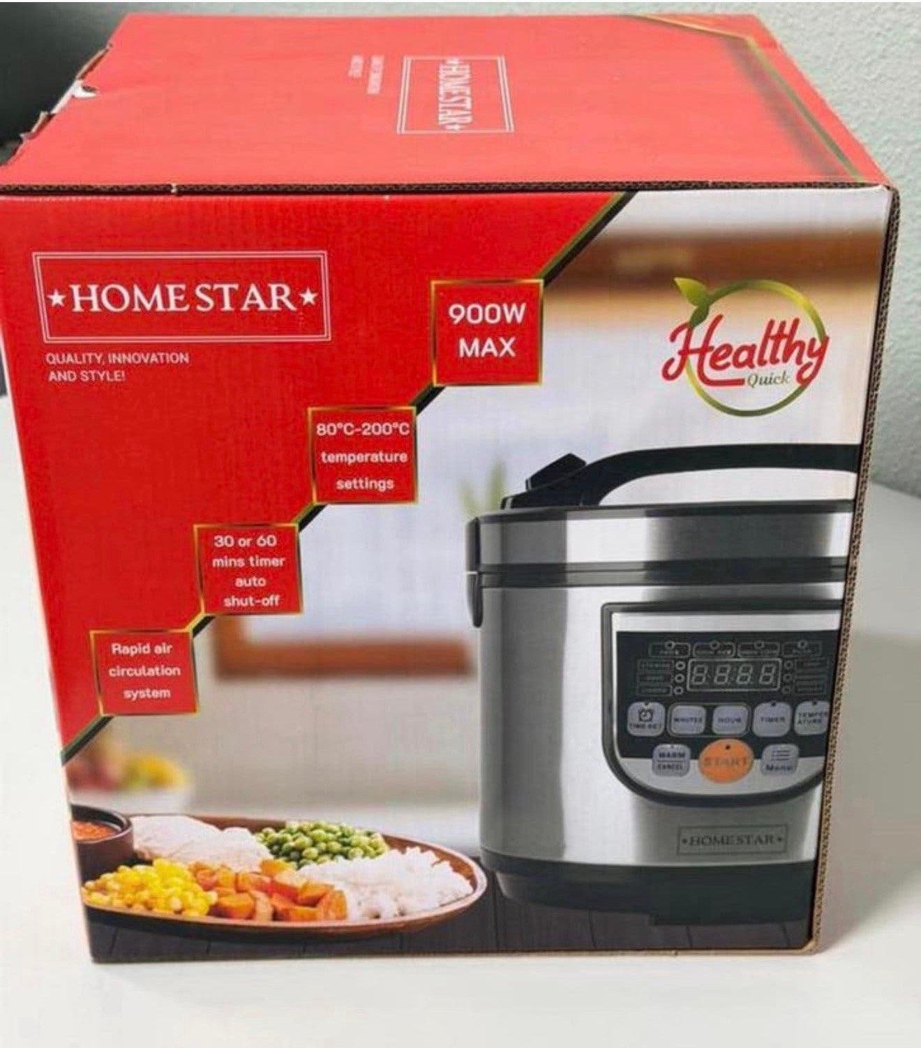 Homestar HS-RC5.0 Digitale Multicooker – 5L – RVS – Nieuw, P, P, Nieuw, Ophalen of Verzenden