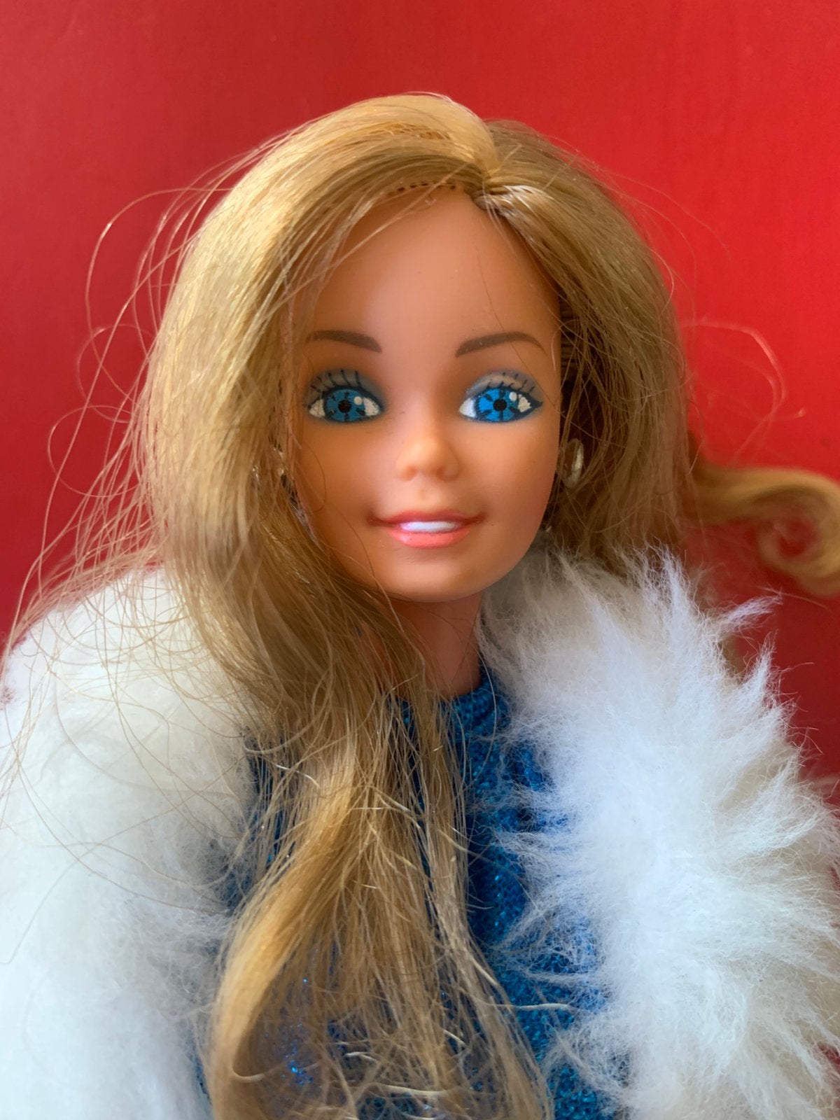 1983 Mattel Fabulous Fur Barbie #7093, Ophalen of Verzenden, Gebruikt, Fashion Doll