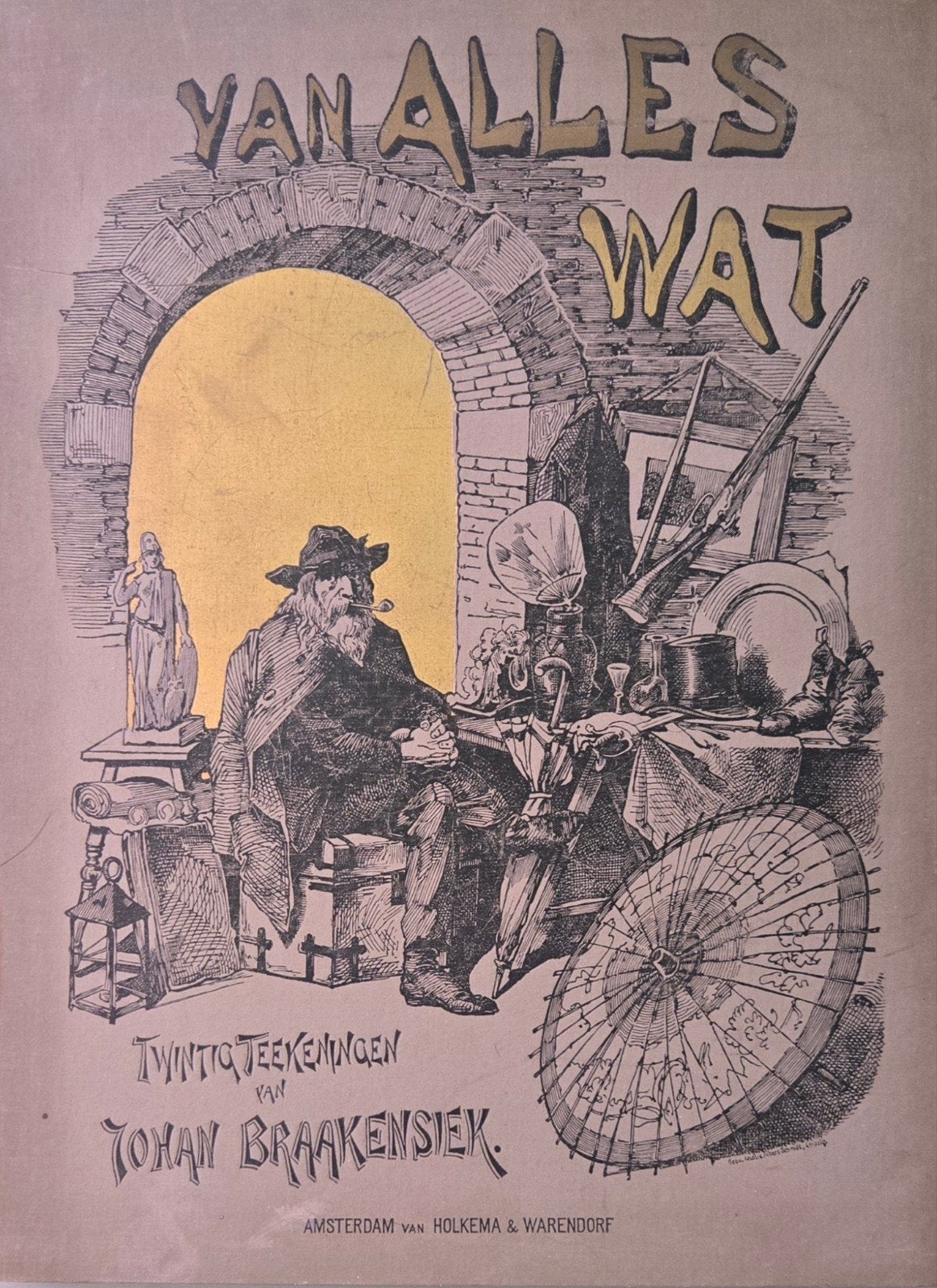 Van Alles Wat - Twintig Teekeningen van Johan Braakensiek, Ophalen of Verzenden, Gelezen, Overige onderwerpen, Johan Braakensiek