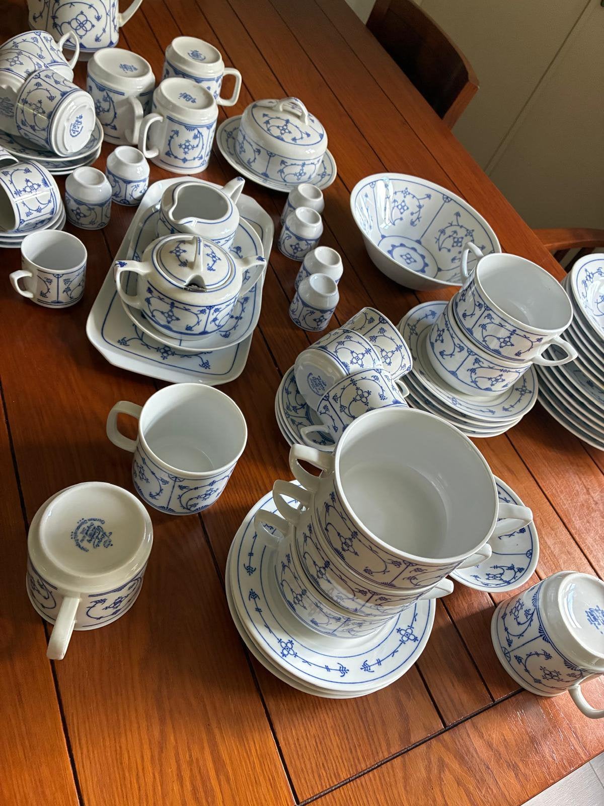 Jäger Eisenberg Original Blau Saks servies - vintage servies, Ophalen