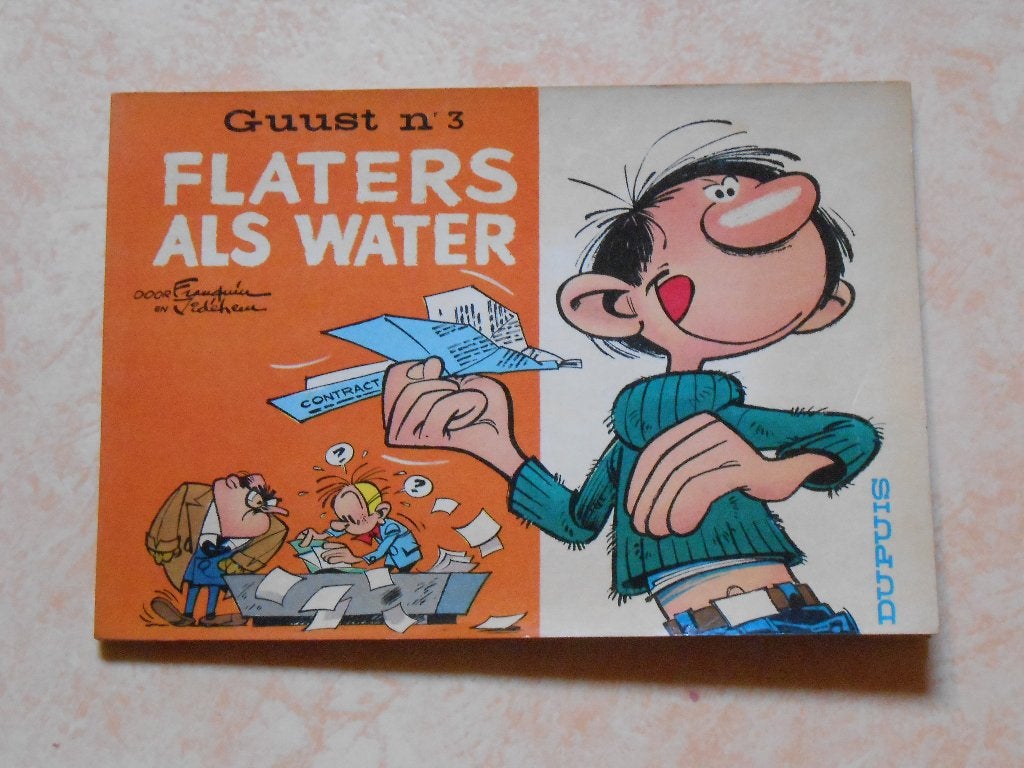 Guust Flater 3 Flaters als water 1964 1 ste druk., Boeken, Eén stripboek, Nieuw, Ophalen of Verzenden, André Franquin