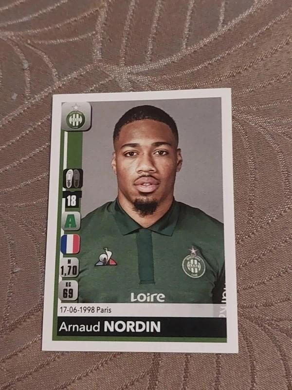 Panini / Sticker / Arnaud Nordin / Saint-Etienne / 2018-2019, Verzenden, Nieuw, Buitenlandse clubs, Poster, Plaatje of Sticker