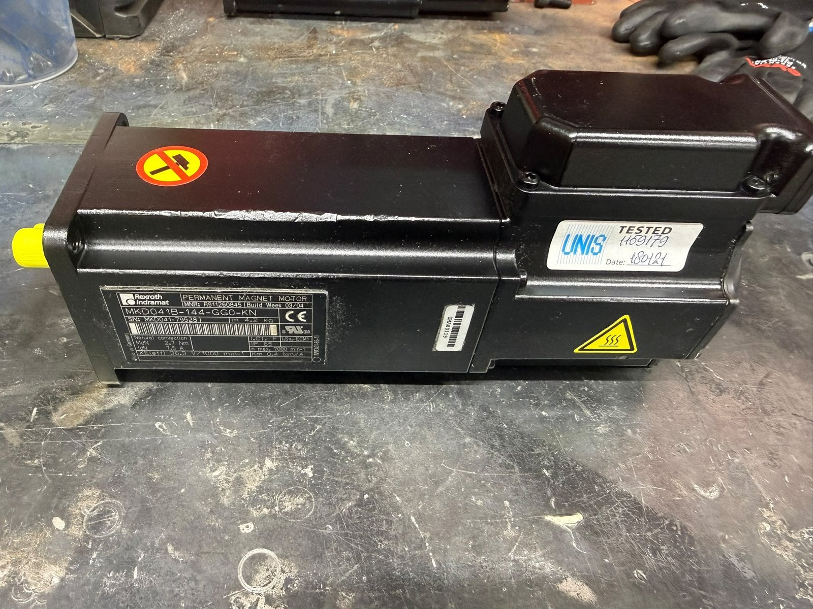 Te koop: servo motor met reductor, Ophalen, Gebruikt