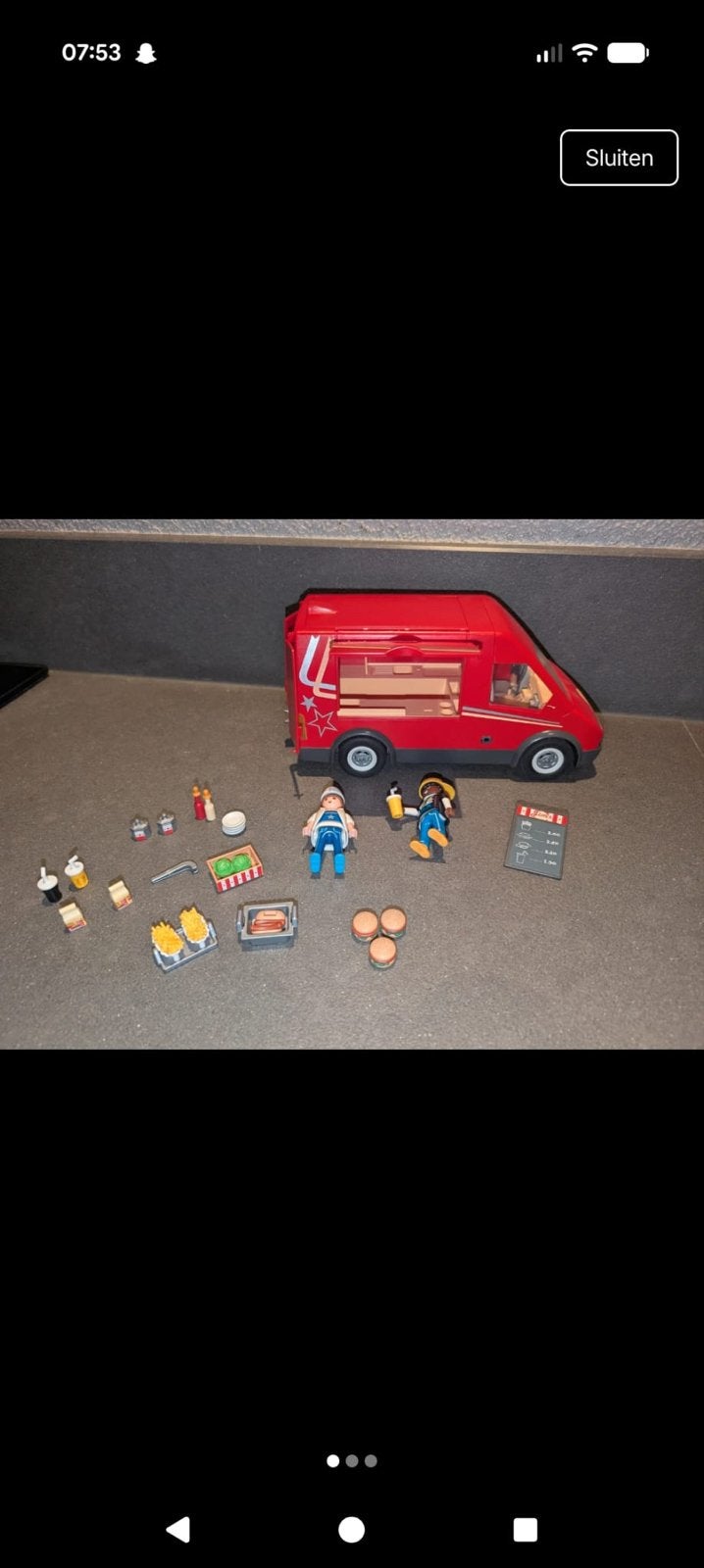 Playmobil Foodtruck met accessoires - Zo goed als nieuw, Ophalen, Zo goed als nieuw