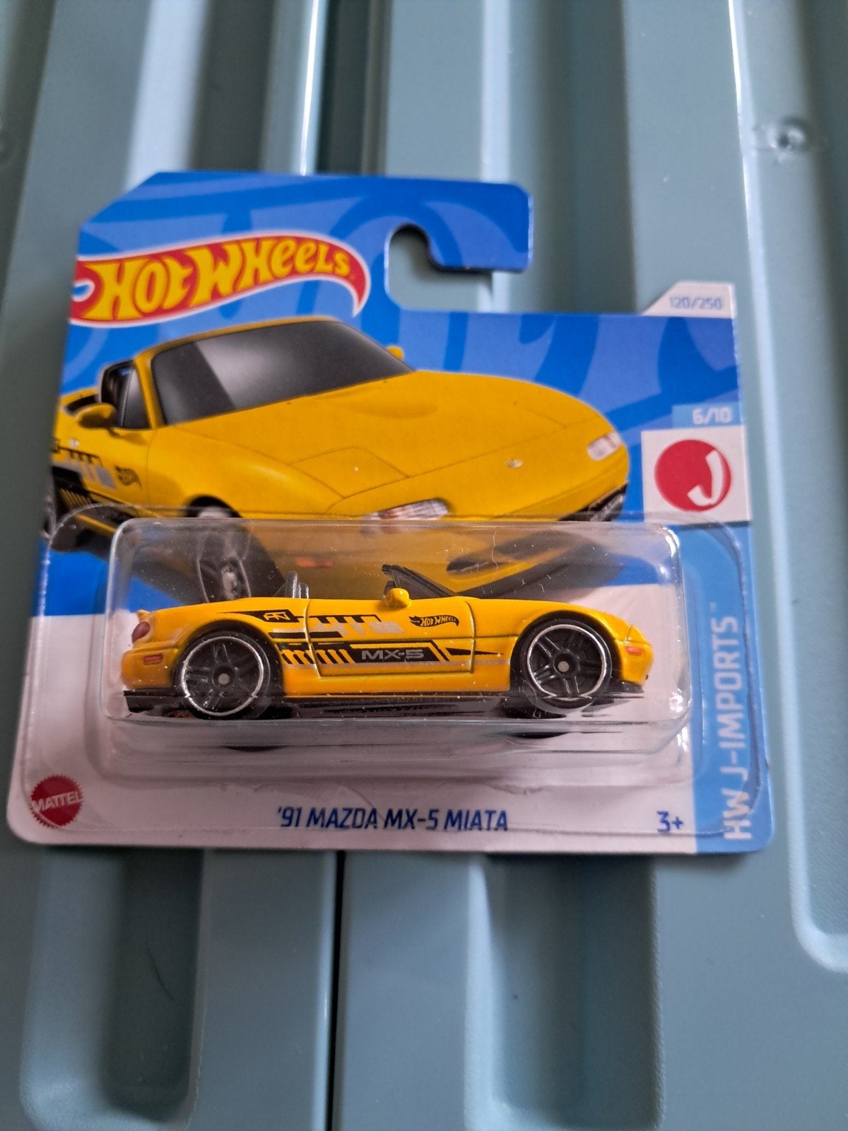 Hot Wheels 91 Mazda MX-5 Miata geel nieuw in verpakking, Ophalen of Verzenden, Nieuw, Auto