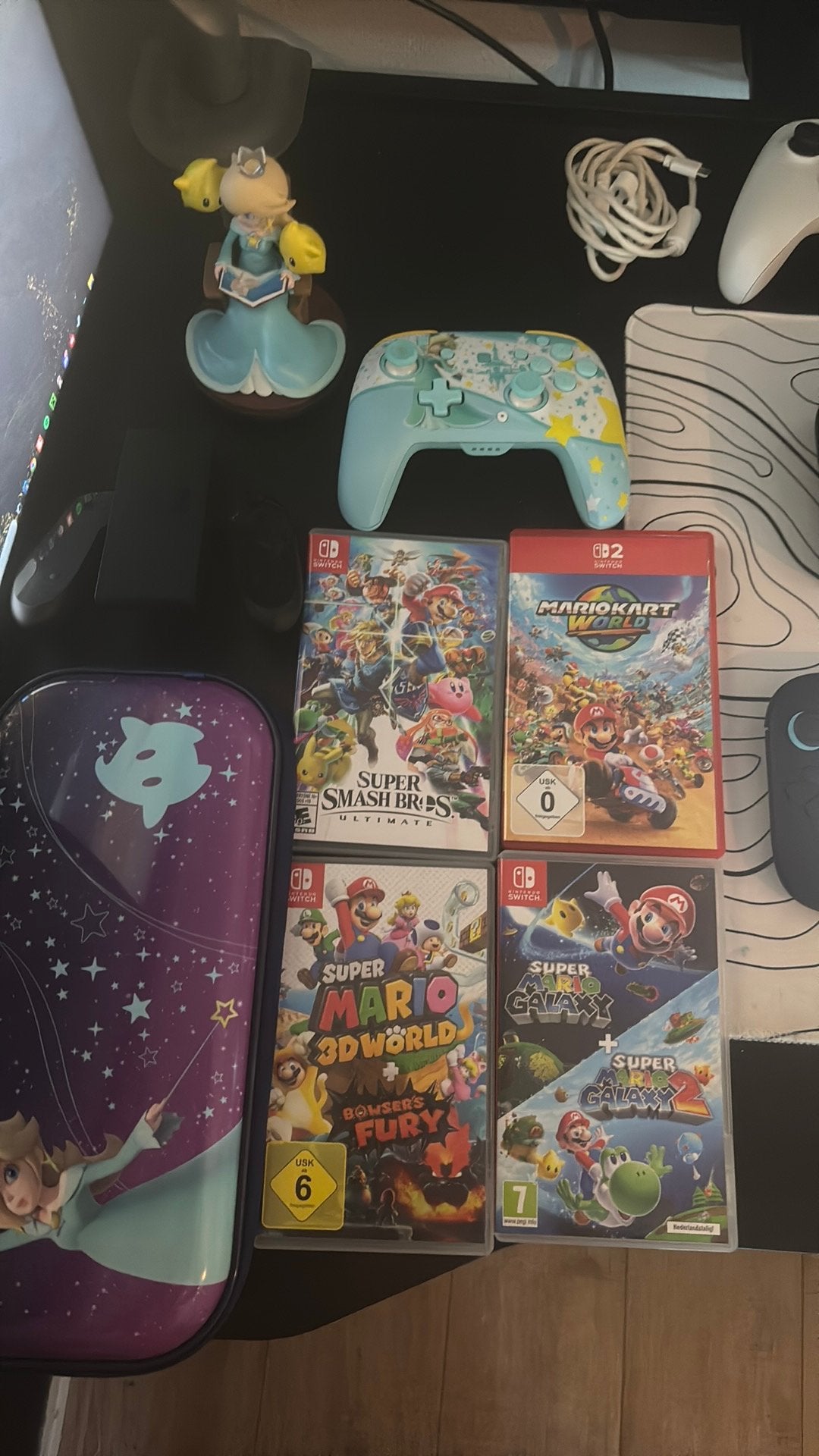 Nitendo switch 2 met games en controller en amiibo, Ophalen, Met games, Zo goed als nieuw, Switch Original