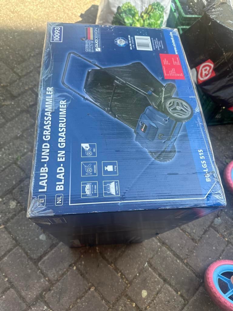 Einhell BG-LGS 515 Blad- en Grasruimer - Nieuw in doos, Handgedragen, Nieuw, Ophalen of Verzenden, Met opvangzak