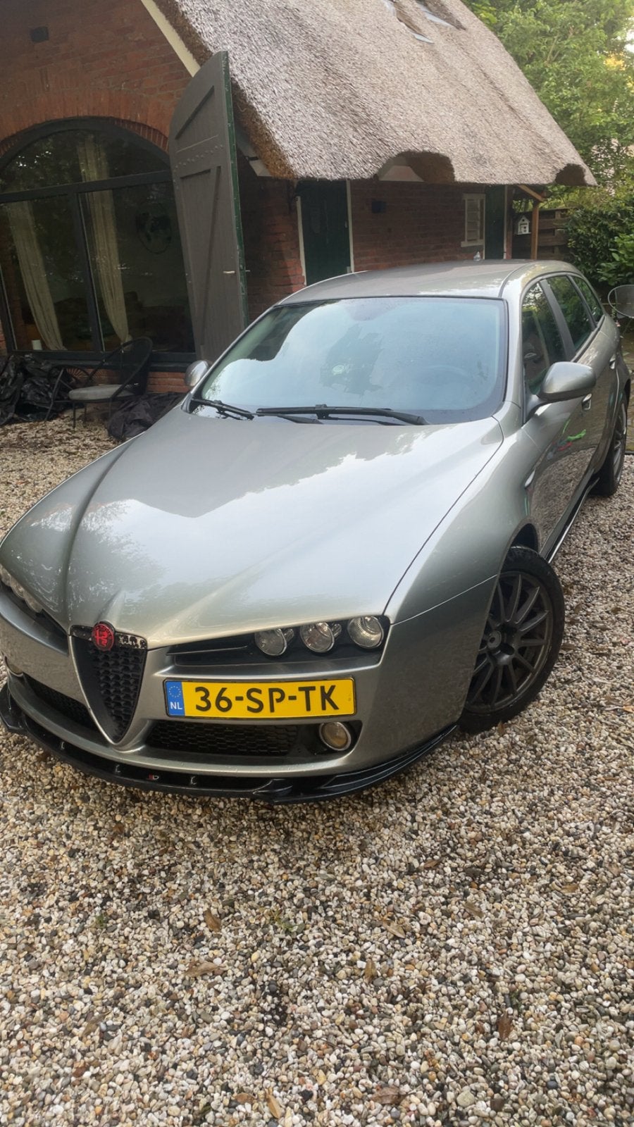 Alfa Romeo 159 2.2 JTS 2006 Grijs Custom Exhaust + Aero, Voorwielaandrijving, Zwart, 4 cilinders, Stationwagon