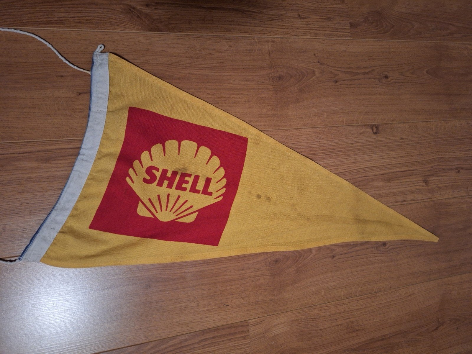 SHELL WIMPEL VLAGGETJE OUD, Ophalen of Verzenden, Gebruikt