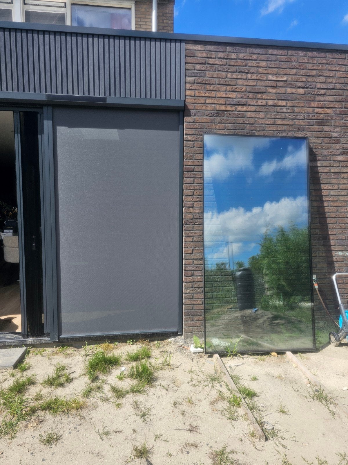 2x Groot UV-werend Dubbel Glas Raam - 116,5x223 cm, Gevelraam of Ruit, Gebruikt, 80 tot 120 cm, Dubbelglas