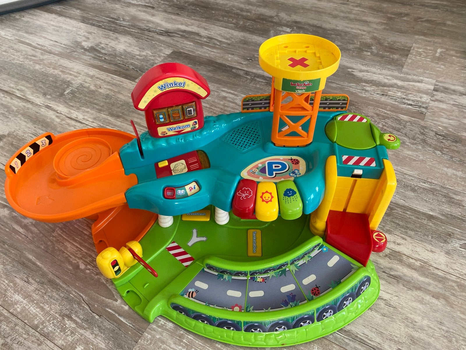VTech Toet Toet Auto's Garage en Baandelen met Auto's, Ophalen, Gebruikt, Jongen of Meisje