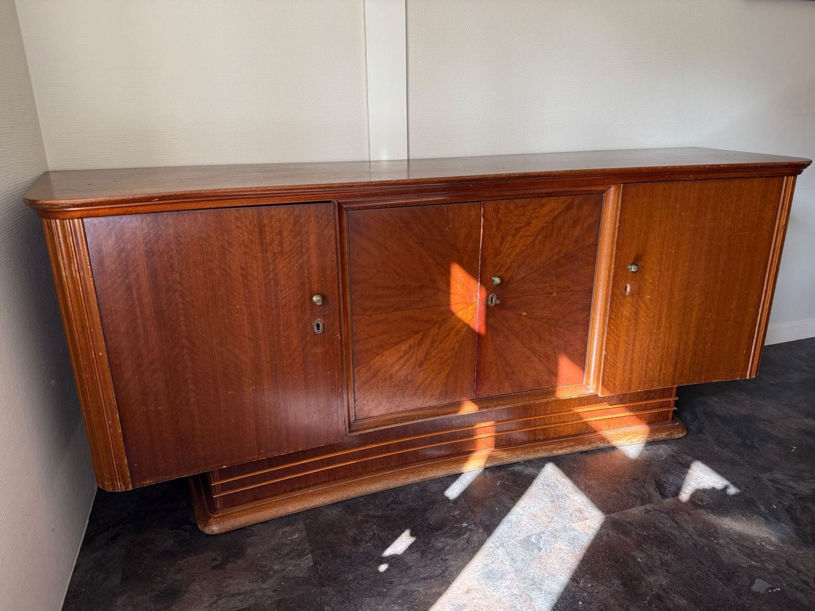 Vintage Dressoir - Licht Beschadigd, Ophalen, Gebruikt, 150 tot 200 cm, Met lade(s)