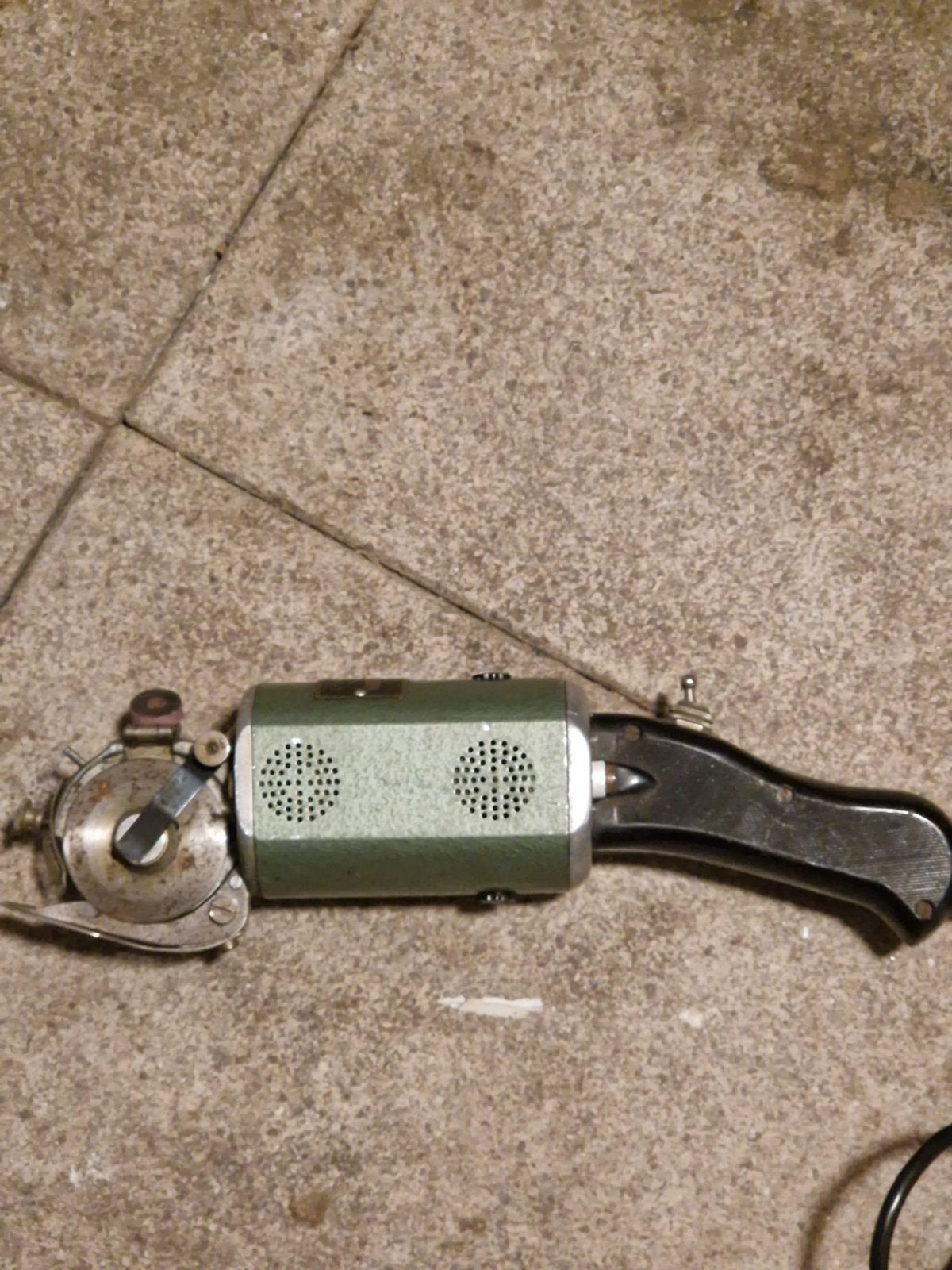 Vintage elektrische snijmachine - Importeur Jan Huizink, Antiek en Kunst, Ophalen of Verzenden