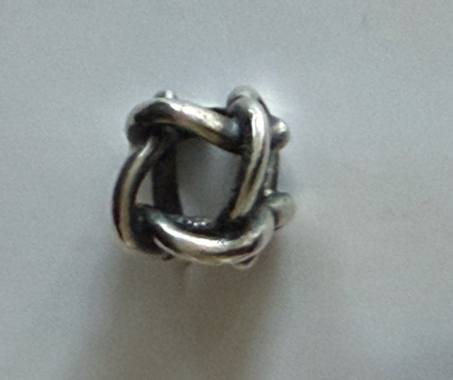 Trollbeads zilveren kraal ‘voor eeuwig verbonden’, Nieuw, Ophalen of Verzenden, Trollbeads, 1 bedel