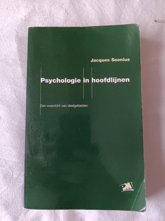 Psychologie in hoofdlijnen - Jacques Soonius (2005), Ophalen of Verzenden, Gelezen, Overige onderwerpen, Jacques Soonius
