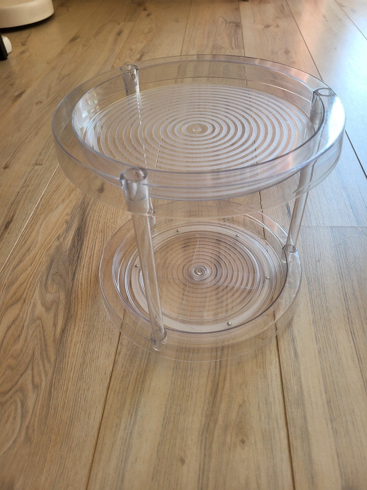 Draaiplateau 2-laags - diameter 26cm, hoogte 24cm, Ophalen, Zo goed als nieuw, Kunststof