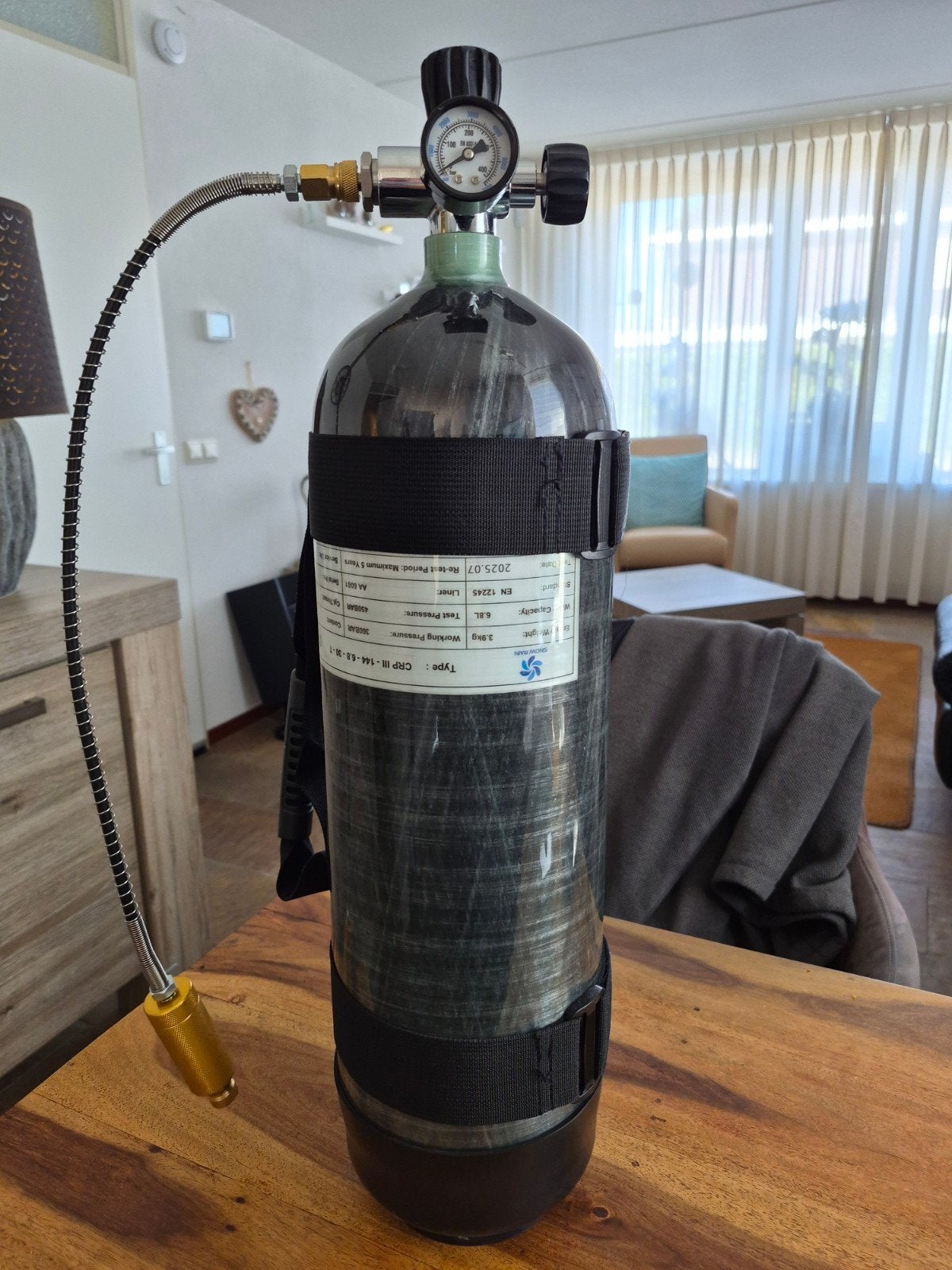 TE KOOP CARBON PCP VULFLES, Ophalen, Nieuw, Duikfles