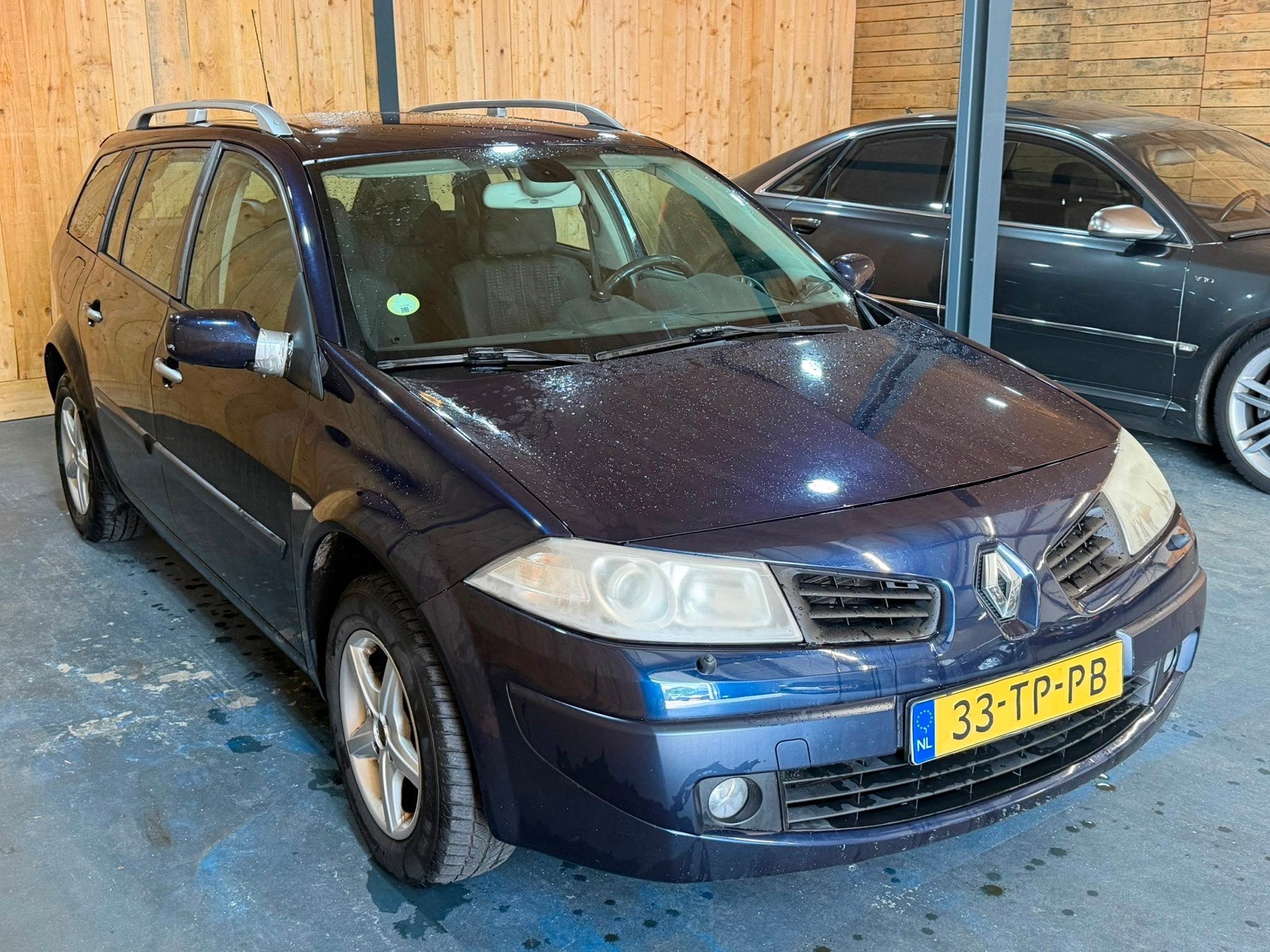 Renault Mégane Grand Tour 1.6-16V Tech Line Facelift APK 04, Auto's, Renault, Gebruikt, 4 cilinders, Blauw, Euro 4