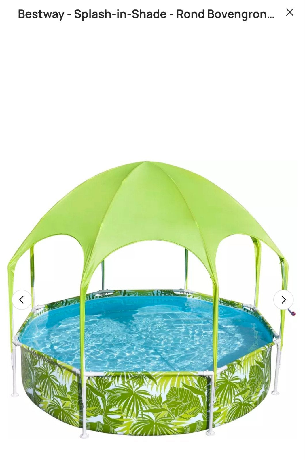 Bestway Splash-in-Shade Zwembad met Zonnescherm, Gebruikt, Rond, Ophalen of Verzenden, Opzetzwembad