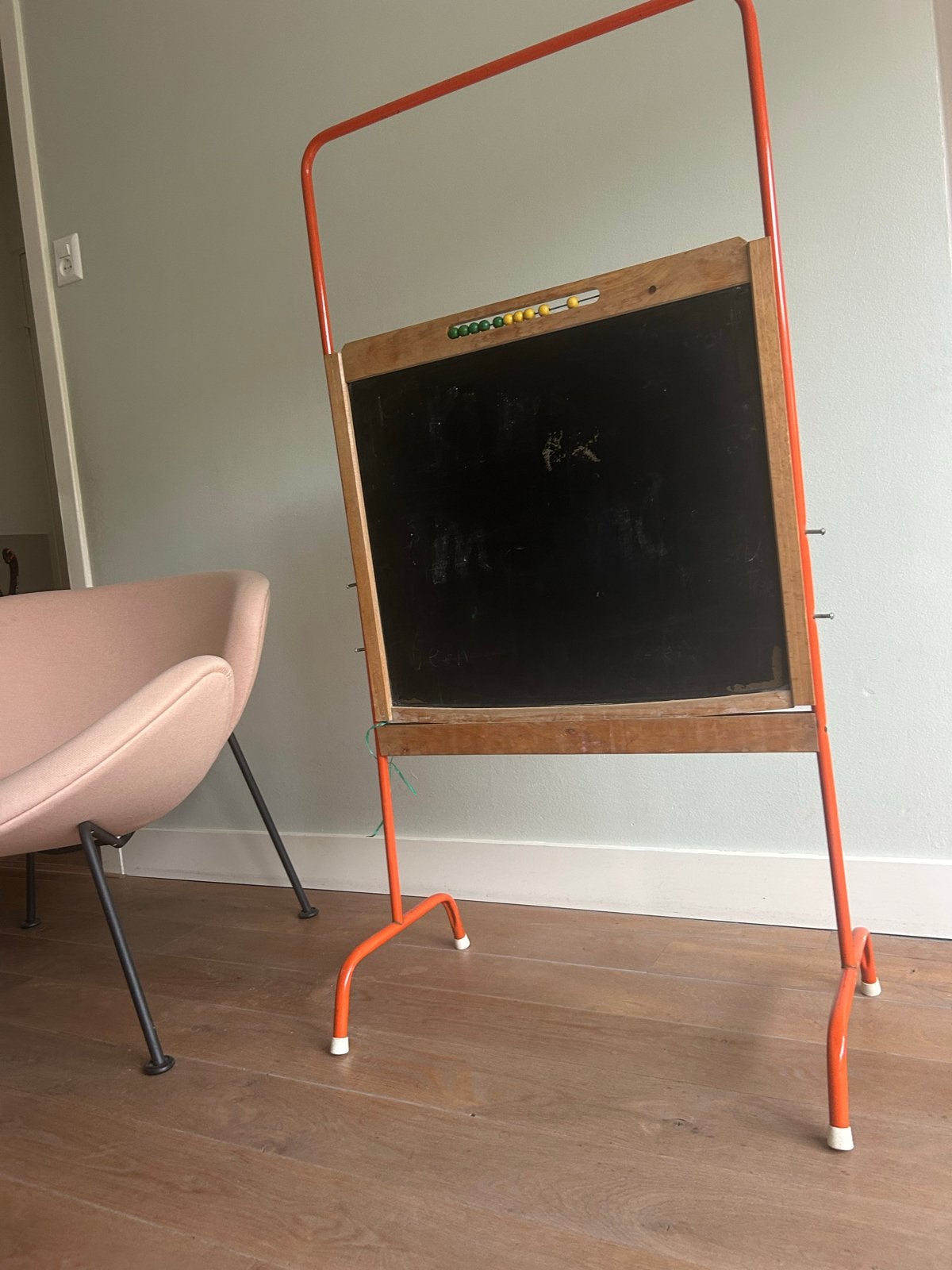 Vintage schoolbord, Ophalen
